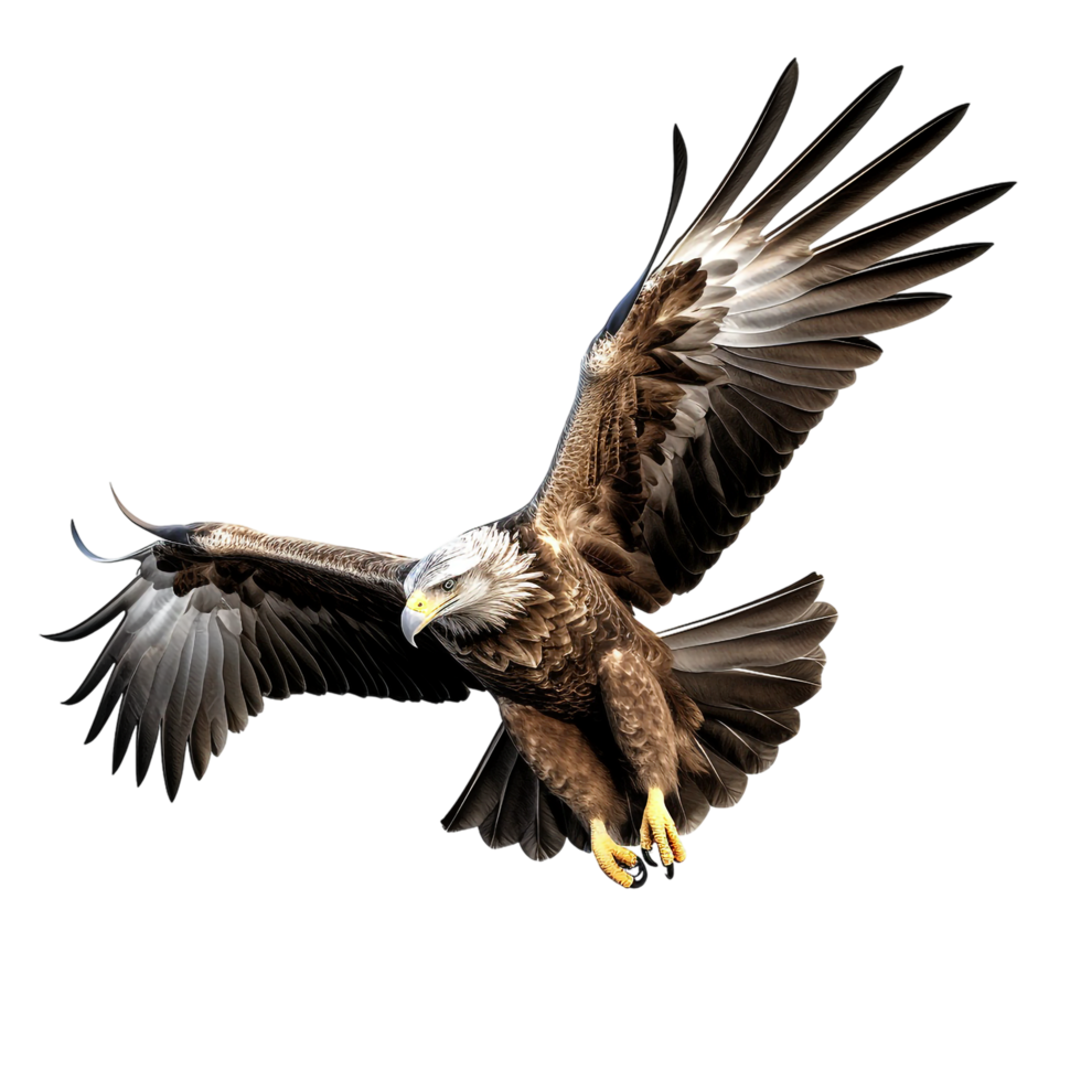 Eagle against transparent background png