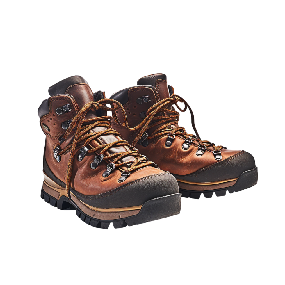 Hiking boots against transparent background png