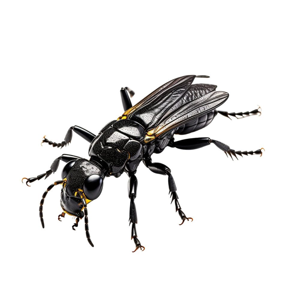 Macro insect isolated against transparent background png