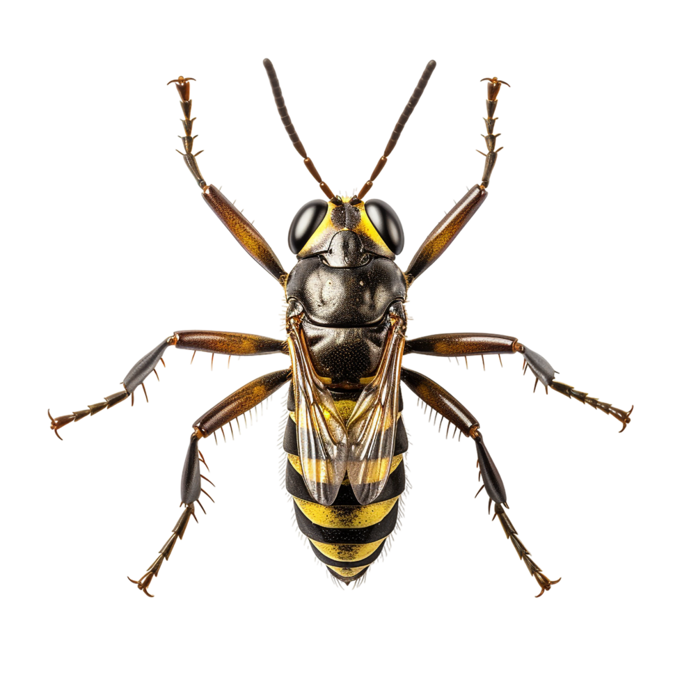 Macro insect isolated against transparent background png