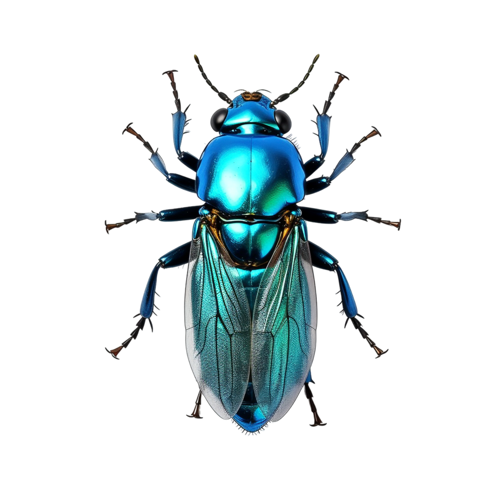 Macro insect isolated against transparent background png