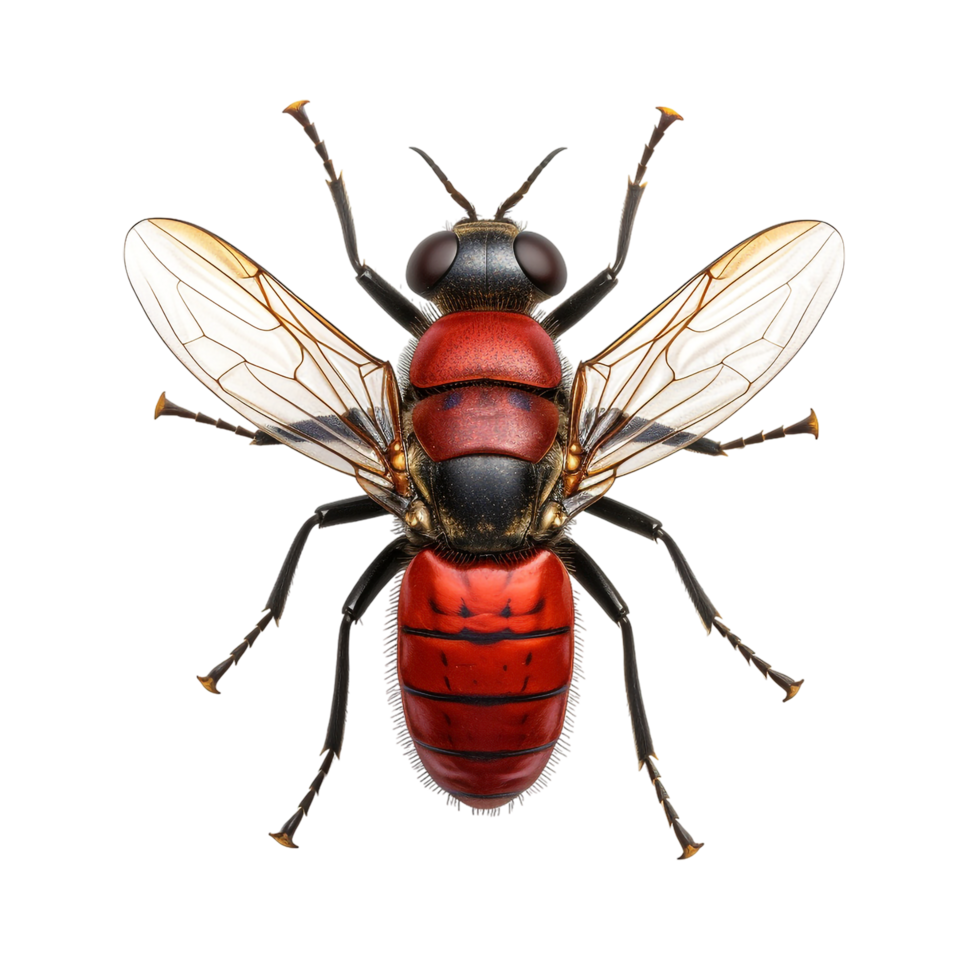 Macro insect isolated against transparent background png