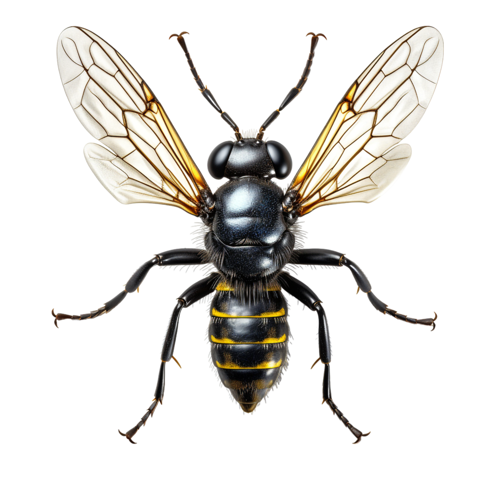 Macro insect isolated against transparent background png