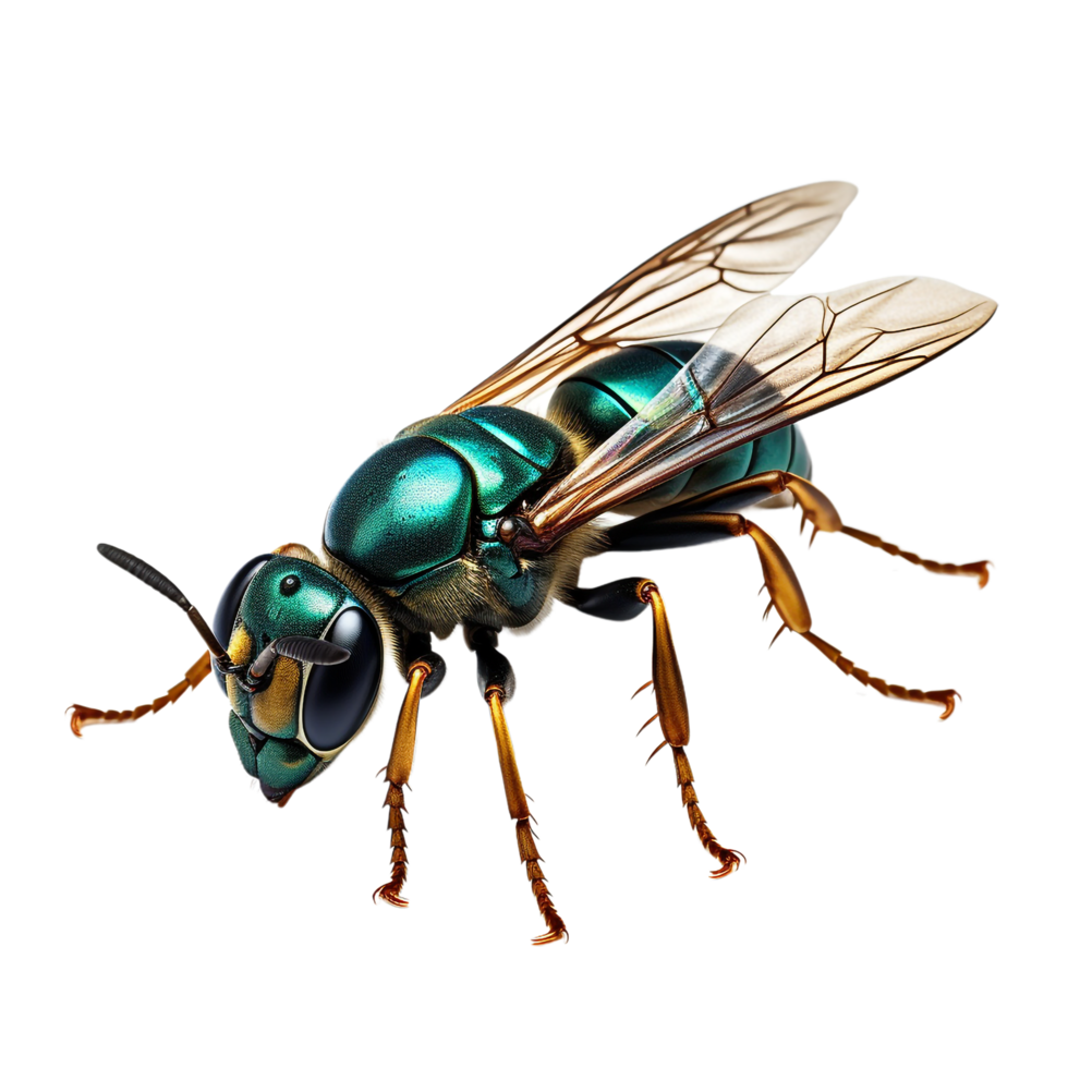 Macro insect isolated against transparent background png