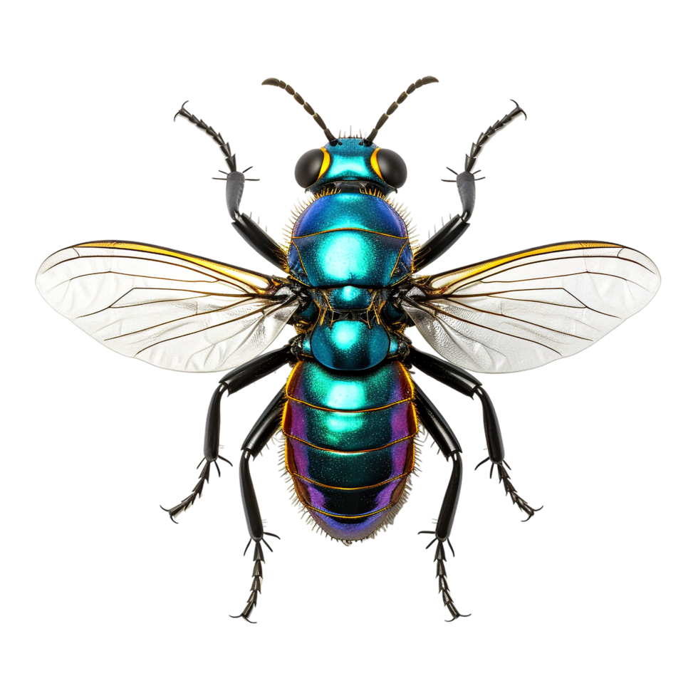 Macro insect isolated against transparent background png