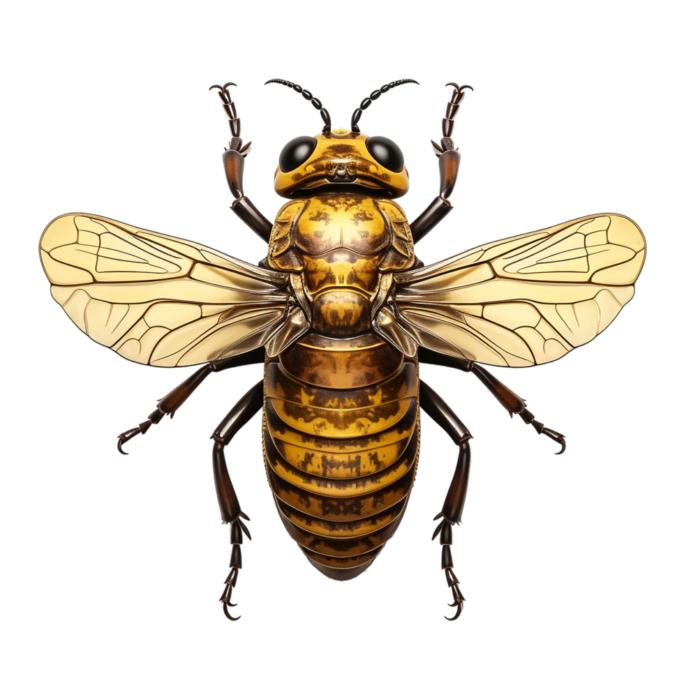 Macro insect isolated against transparent background png