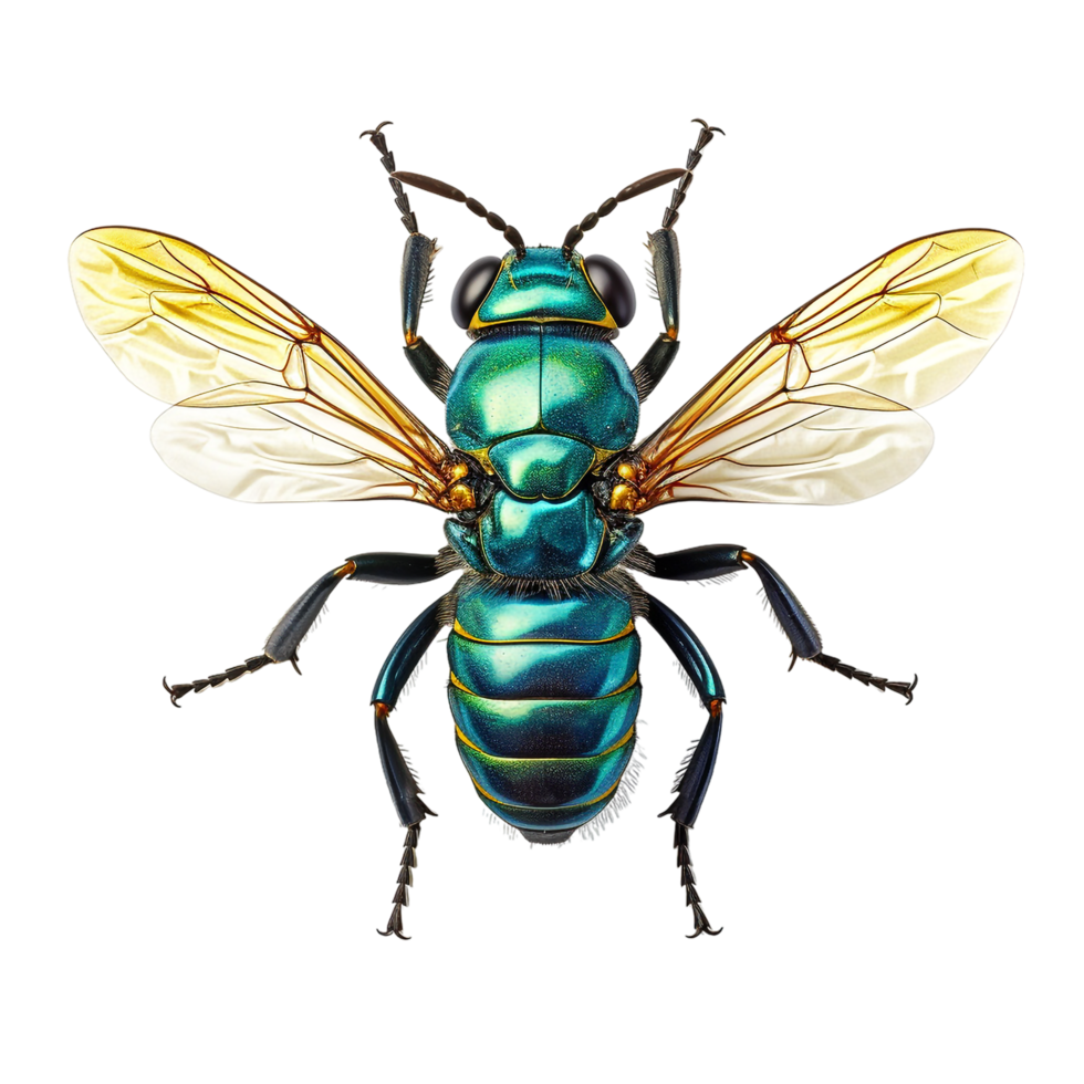 Macro insect isolated against transparent background png