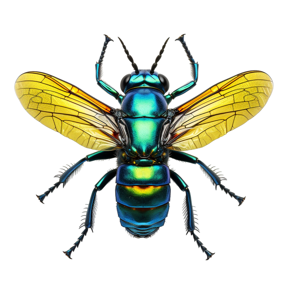 Macro insect isolated against transparent background png