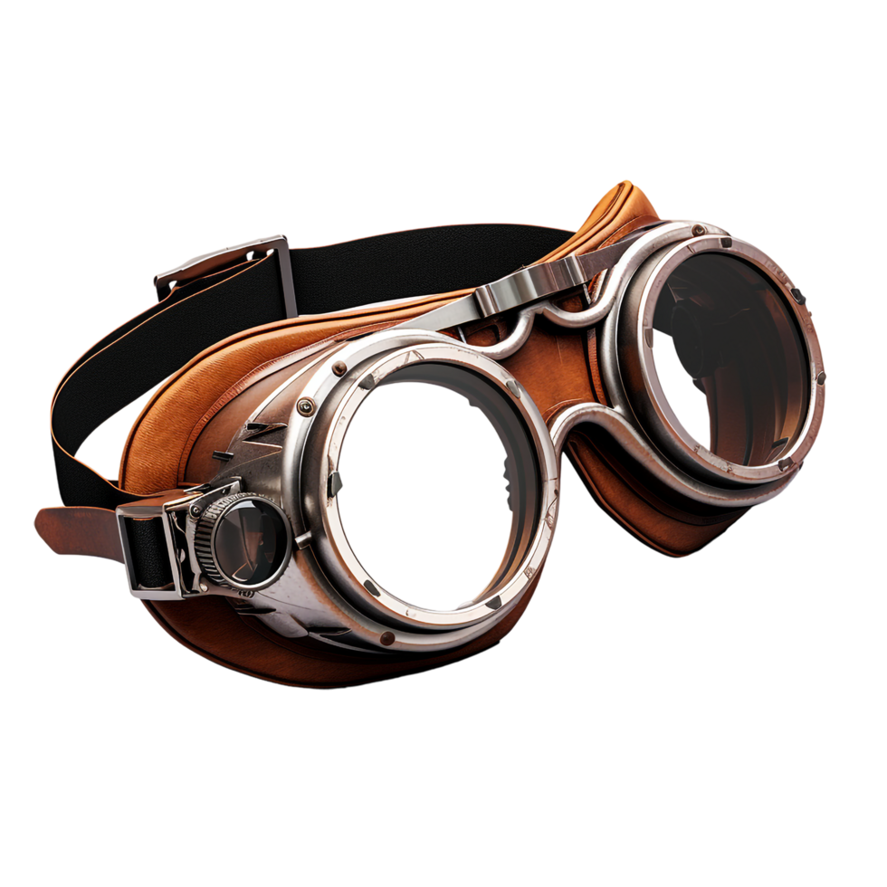 Ski goggles against transparent background png