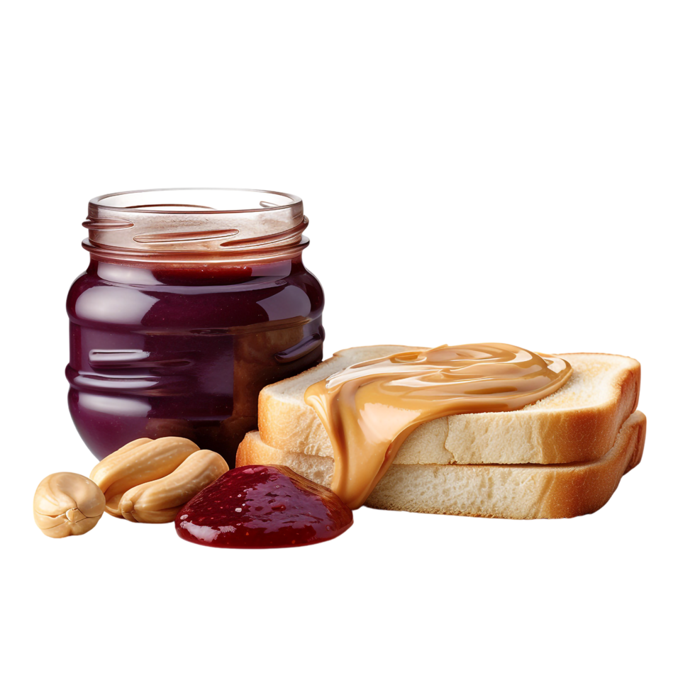 Peanut Butter and Jelly against transparent background png