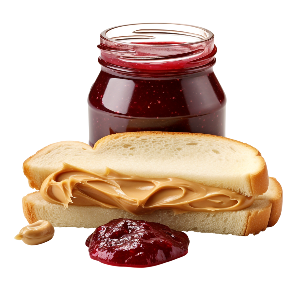 Peanut Butter and Jelly against transparent background png