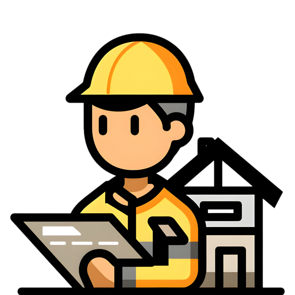 Architect icon against transparent background png