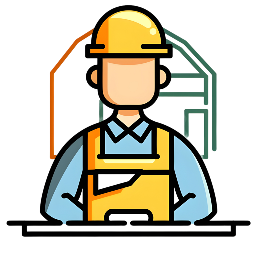 arquitecto icono en contra transparente antecedentes png