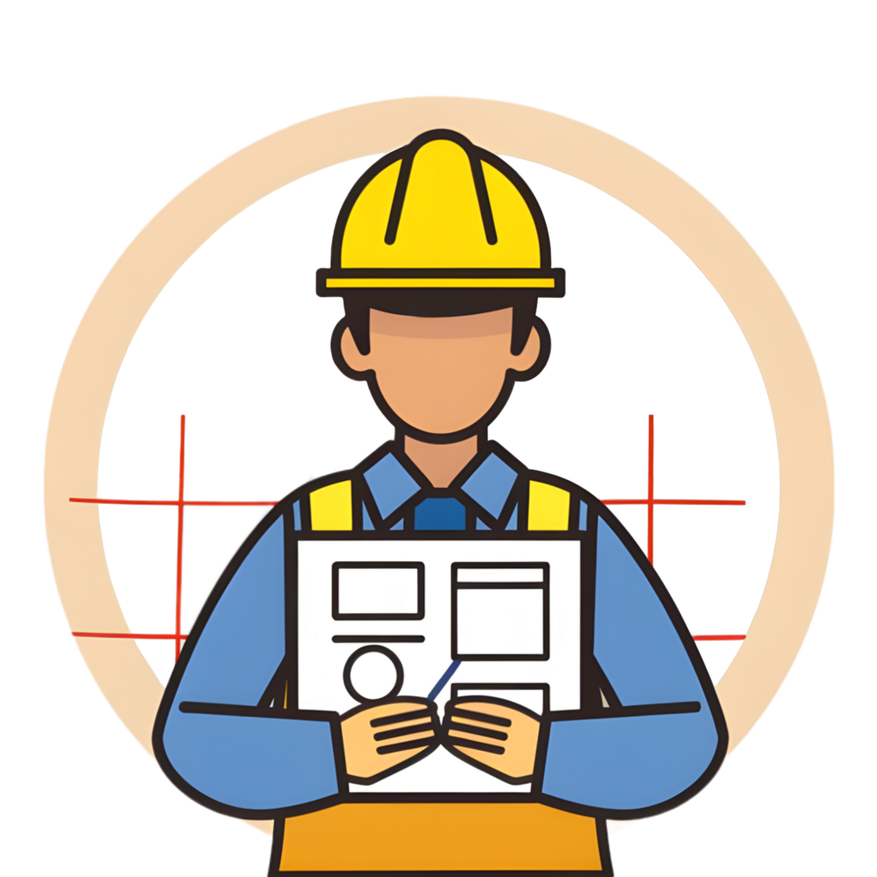 Architect icon against transparent background png
