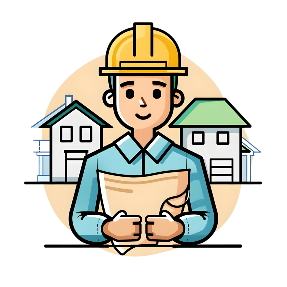 arquitecto icono en contra transparente antecedentes png