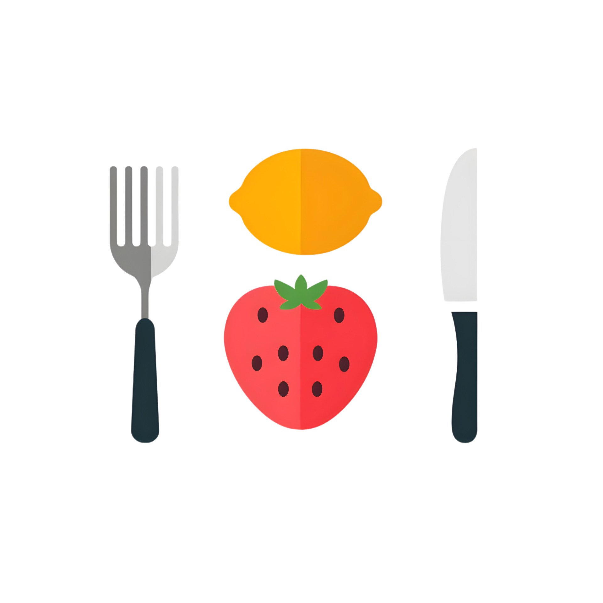 Food icon simple flat icon against transparent background Generated by