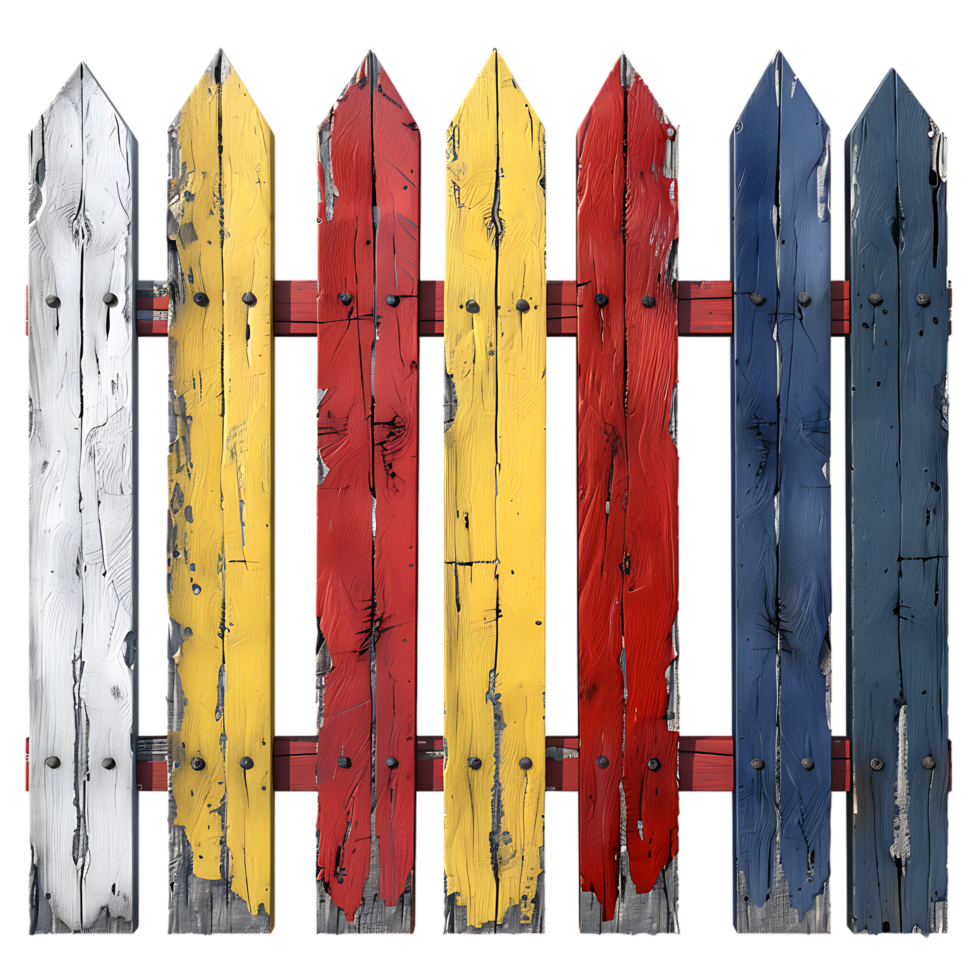 A variety of fences in different colors are displayed png