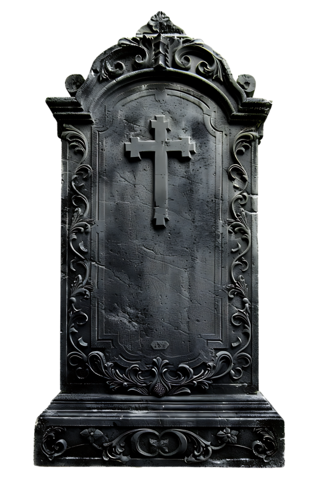 An image showing a blank tombstone isolated offered in high resolution png
