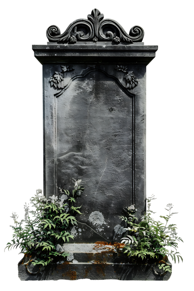 An image showing a blank tombstone isolated offered in high resolution png