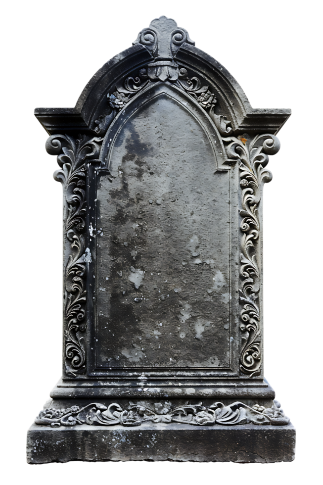 An image showing a blank tombstone isolated offered in high resolution png
