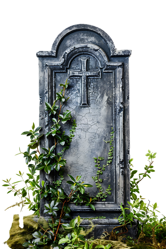 An image showing a blank tombstone isolated offered in high resolution png