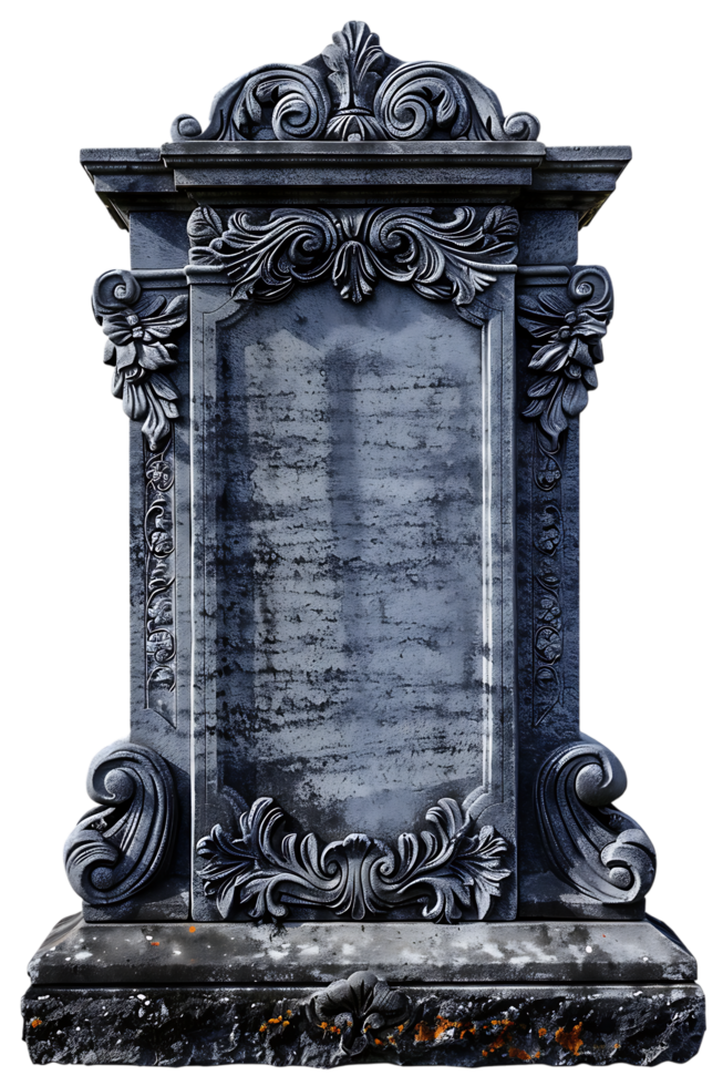 An image showing a blank tombstone isolated offered in high resolution png