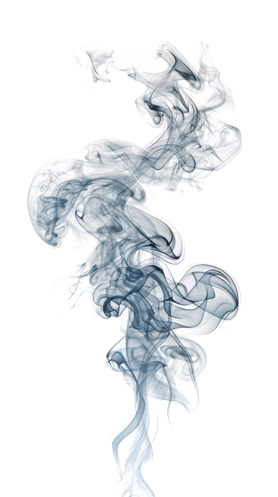 Realistic smoke effect on transparent background png