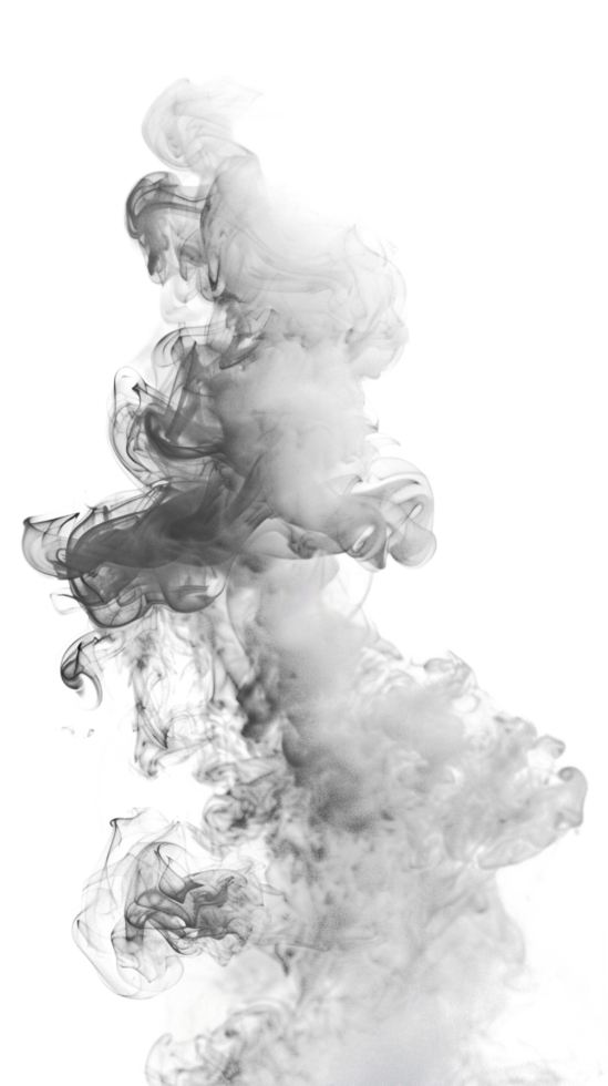 Realistic smoke effect on transparent background png