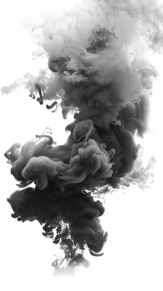 Realistic smoke effect on transparent background png