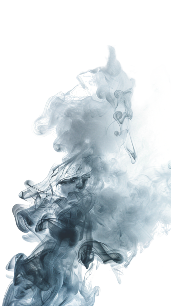 Realistic smoke effect on transparent background png