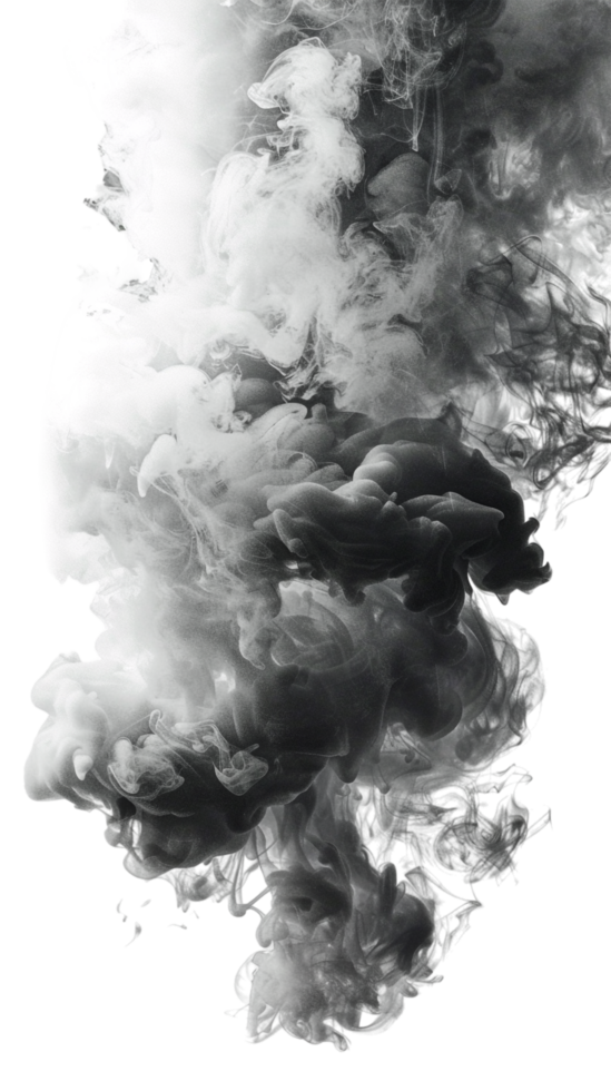 Realistic smoke effect on transparent background png
