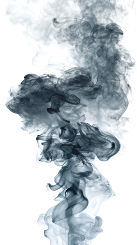 Realistic smoke effect on transparent background png