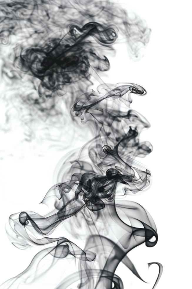 Realistic smoke effect on transparent background png