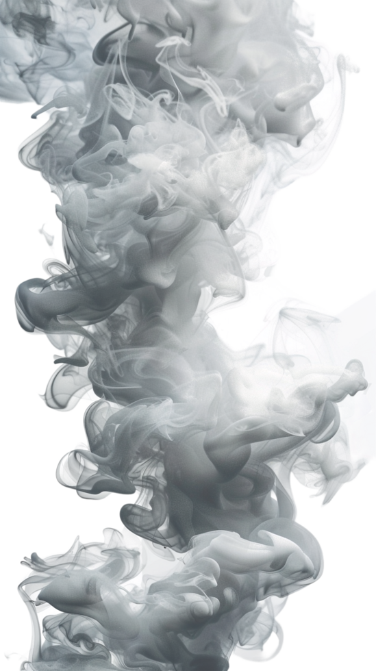 Realistic smoke effect on transparent background png