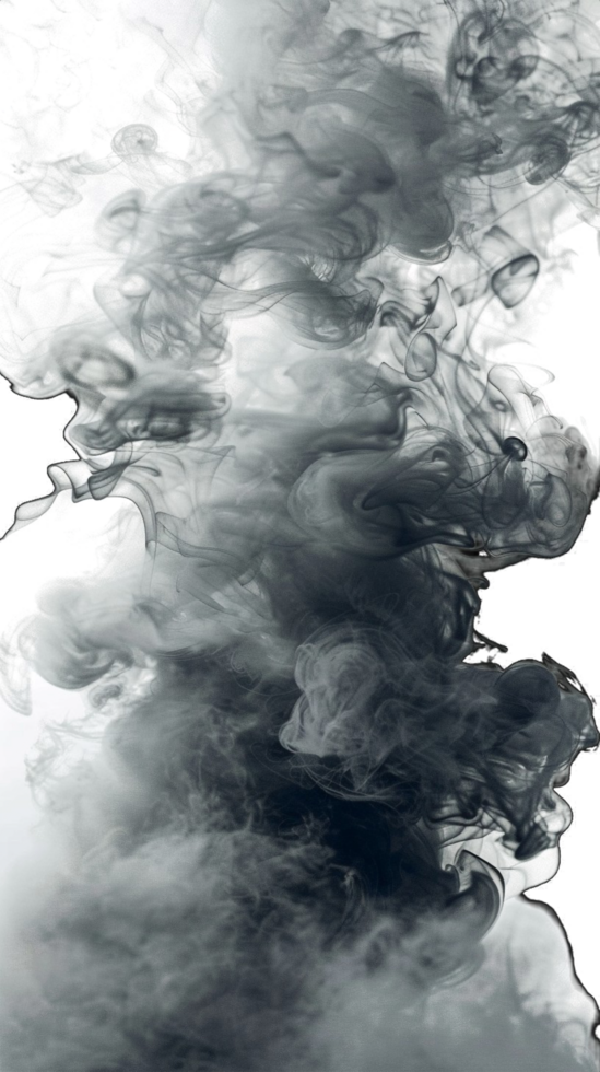 Realistic smoke effect on transparent background png