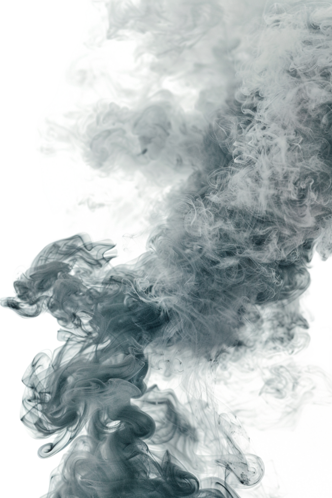 Realistic smoke effect on transparent background png