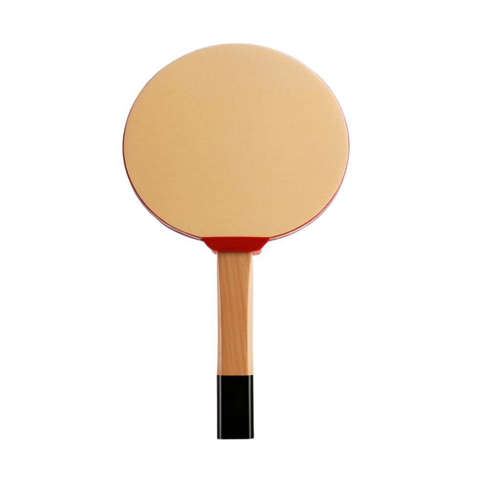 Ping pong paddle against transparent background png