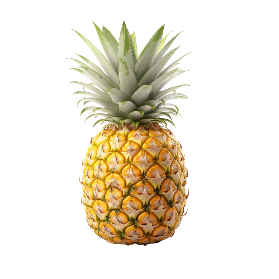 Pineapple against transparent background png