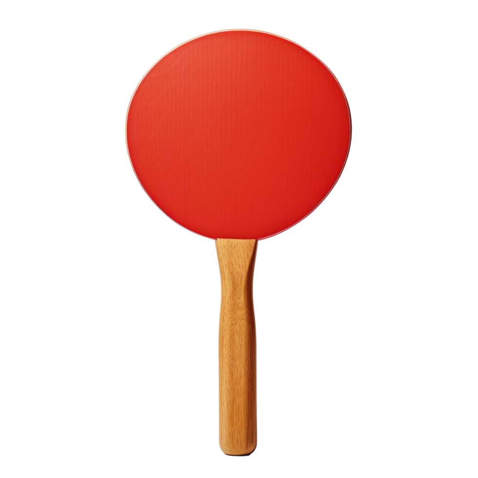 Ping pong paddle against transparent background png