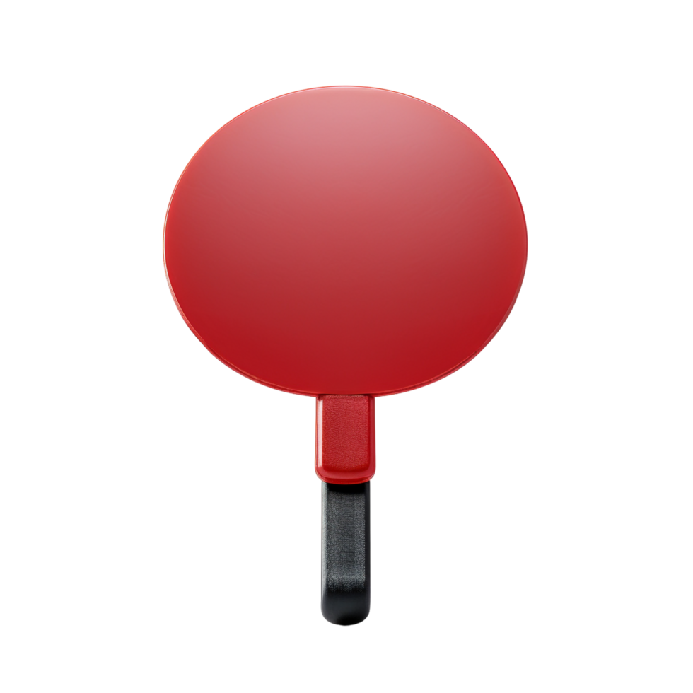 Ping pong paddle against transparent background png
