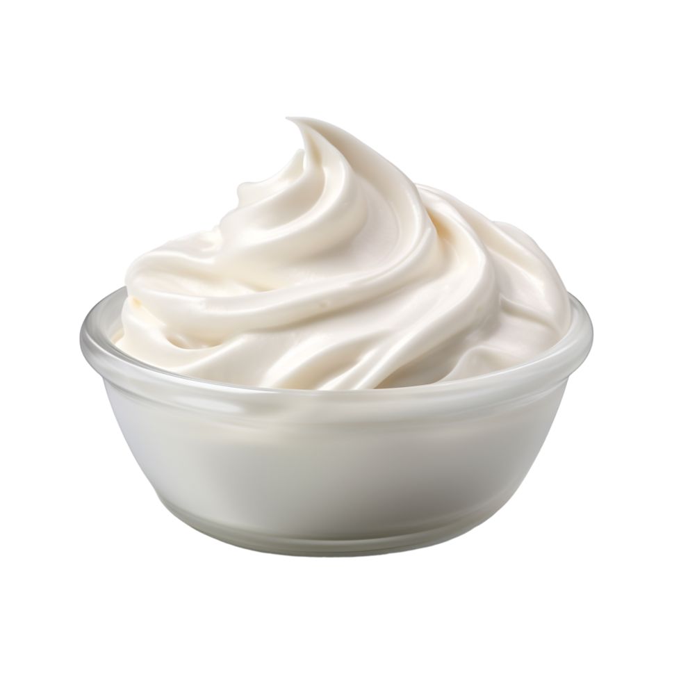 Sour Cream against transparent background png
