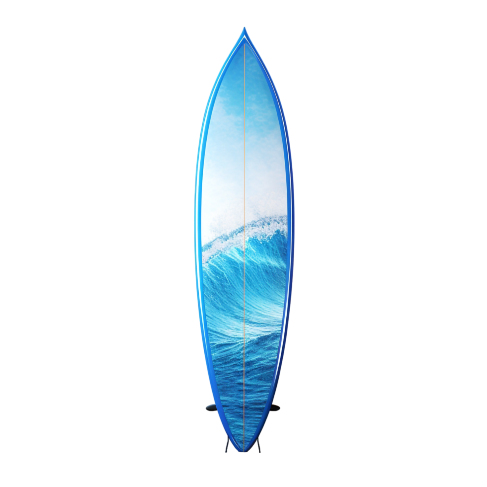 Surfboard against transparent background png