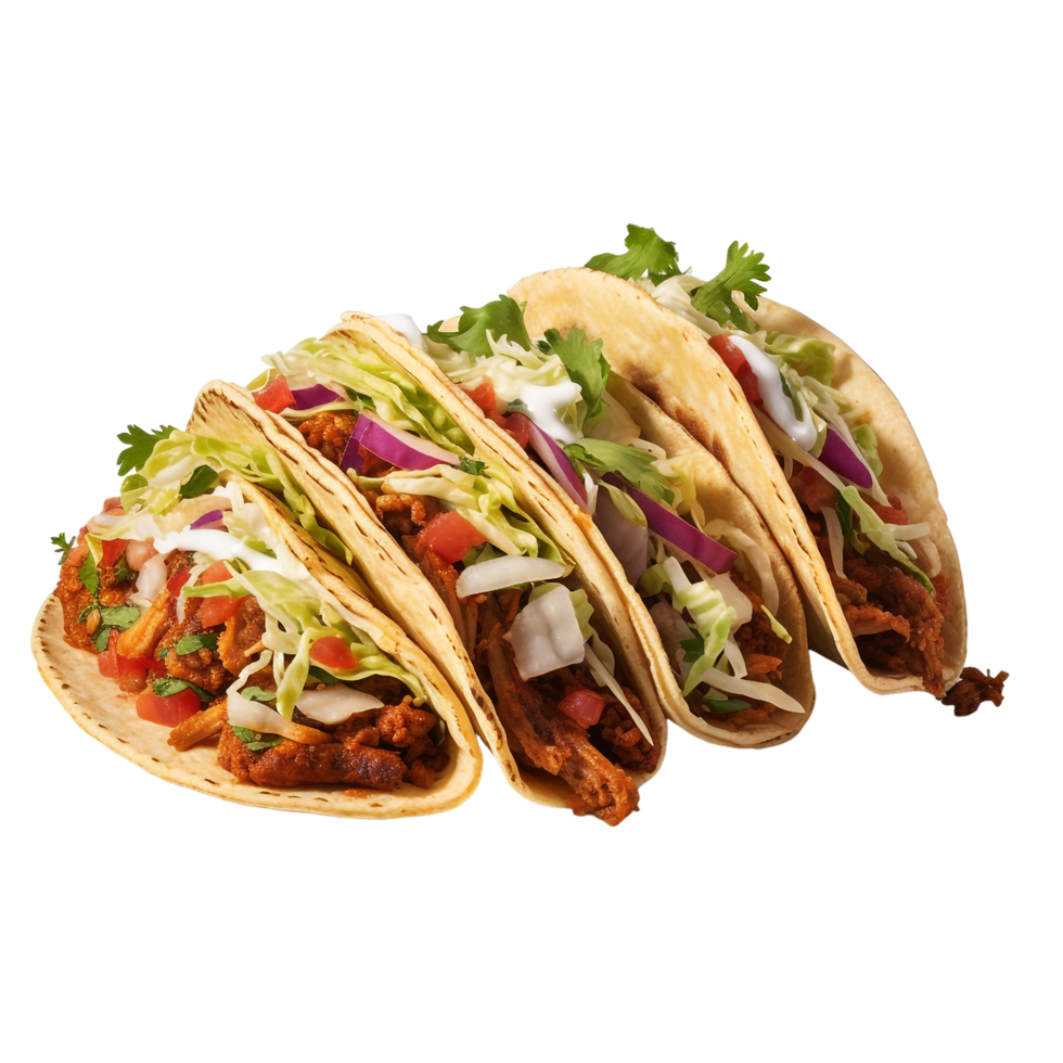 Tacos against transparent background png