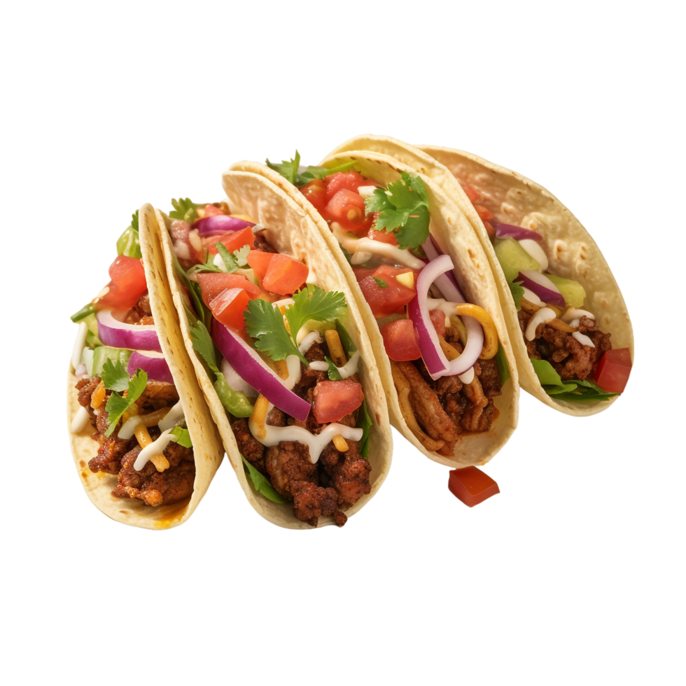 Tacos against transparent background png