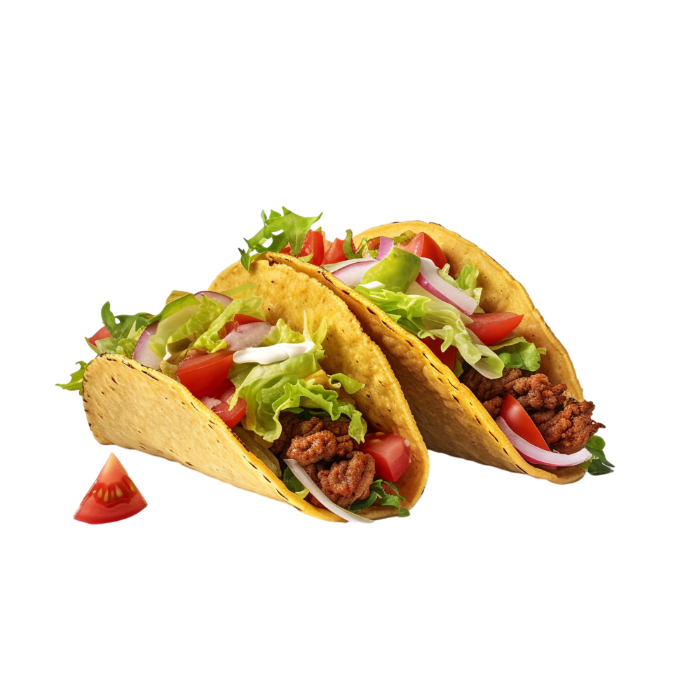 Tacos against transparent background png