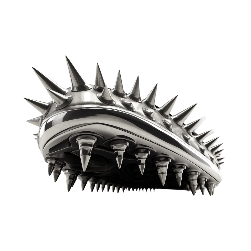 Track spikes against transparent background png