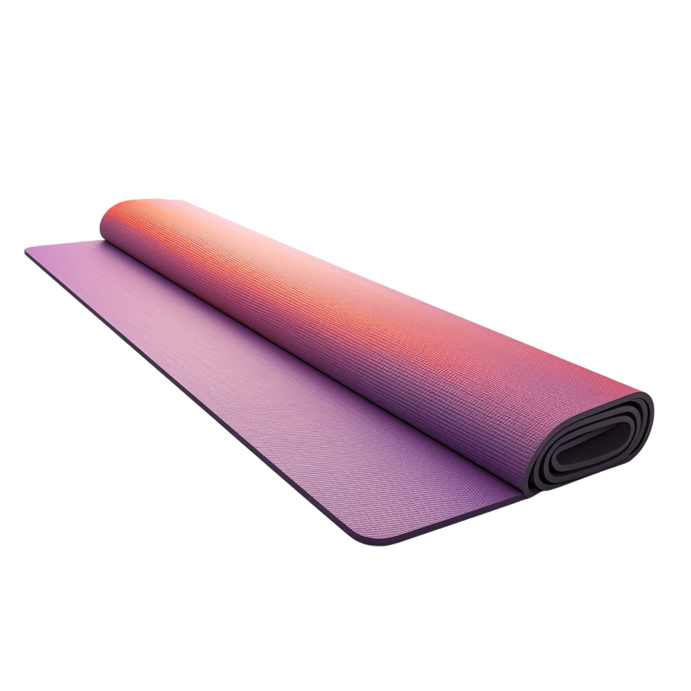 Yoga mat against transparent background png