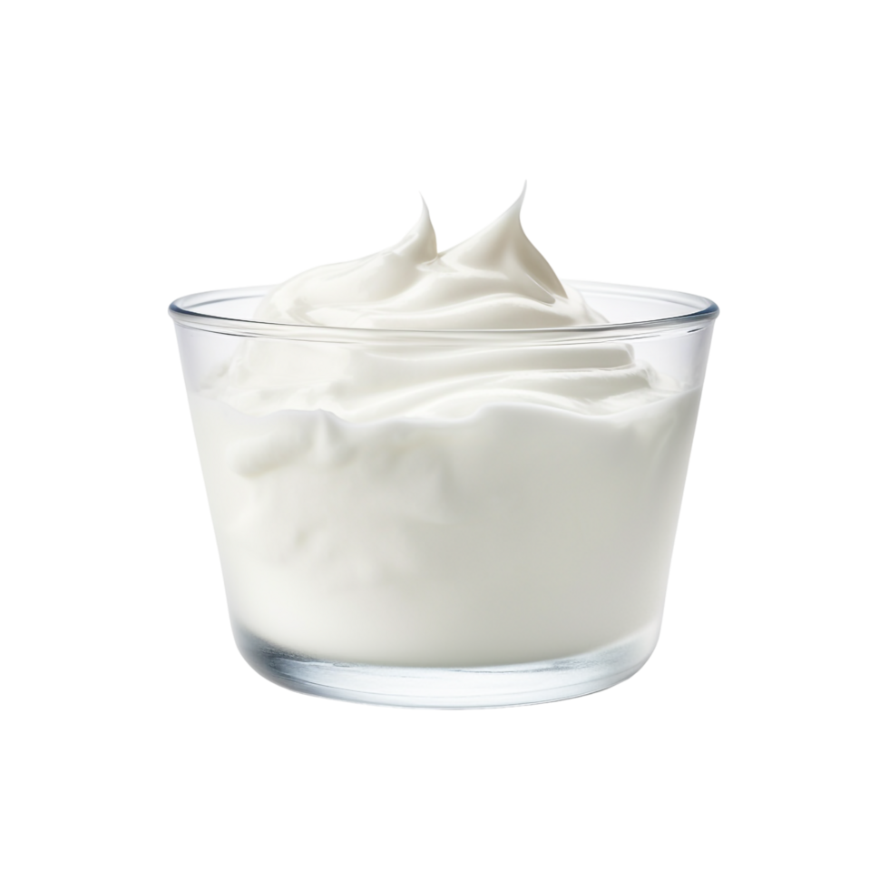 Yoghurt against transparent background png