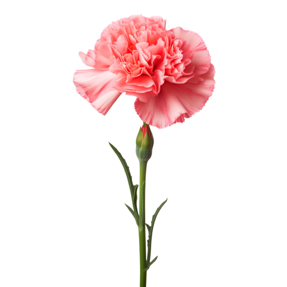 Carnation flower on transparent background png