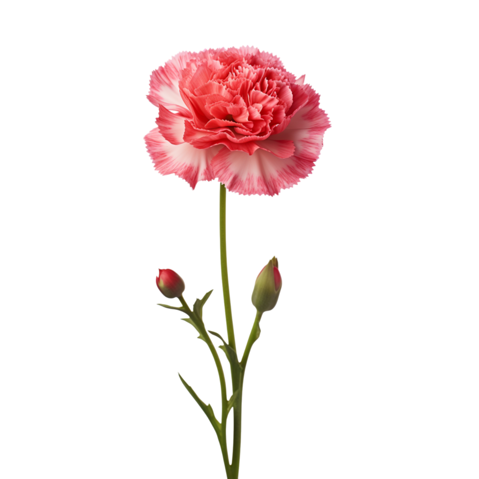 Carnation flower on transparent background png